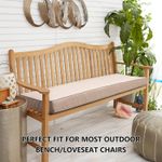 Waterproof Bench Pad Rattan Cushion with Memory Foam For Outdoor and Indoor Use