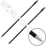 2 Storm Poles for Bivvy Brolly Umbrella Telescopic 35-54" Spiral Pole