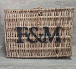 Fortnum And Mason F&M Hamper Wicker Storage Basket - Small  33x26x14cm