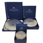 Vintage Mappin & Webb Silver Plated Place Mats 7" &9" & Drinks Coasters 4" Boxed