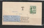 St Lucia/antigua 1932 Panton cover with 1932 1/2d tercentenary with nice slogan