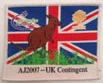 Scouts 21st World Jamboree 2007 AJ2007 UK Contingent Patch Badge UK 100 Years