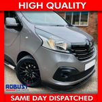 FRONT BUMPER LIP GLOSS BLACK SPLITTER SPOILER FOR TRAFIC III VIVARO B 2014-2019