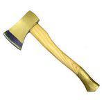 Hand Hatchet Axe Wooden Ash Handle Fire Wood Chopping Log Chopper Camping 1.5lb
