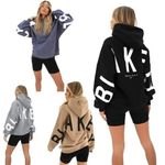 Women Printed Blake Loose Sports Sweatshirt Hoodie HoodedPullover Long Sleeve