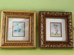 Vintage Framed Golfing Theme Cigarette Card Picture / Fred Robson / Cyril Tolley