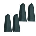 4PCS Rain Gutter Downspout Splash Block Drain Extender Green