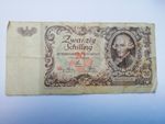 1950 Austria Osterreich 20 Twenty Zwanzig Schilling Banknote Note - circulated