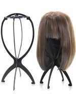 Wig Display Stand Mannequin Dummy Head Cap Hair Holder Foldable Stable Tool Pink