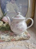 Vintage Sadler Romance Teapot Pink & Lilac Floral Cottagecore Country Cottage