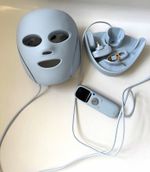 Shark LED Light Therapy Face Mask with Controller, Grey, USB Powered