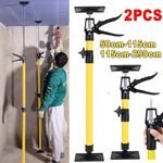 2X ADJUSTABLE DRYWALL PLASTERBOARD BUILDER CEILING EASY SUPPORT PROPS 115-290CM