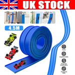 Double-Track Flexible Race Track DIY Racing Car Ramp Portable Roll Up Kid Toy