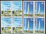 Rhodesia 1978 Trade Fair 2 x Values in Blocks of 4 Used