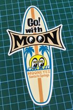 Surfboard Moon Eyes Sticker Decal Hot Rod Classic American Car