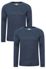Mountain Warehouse Men's Talus Base Layer Top Long Sleeved Thermal Winter Tee