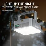 Magnetic Solar Camping LED Lamp Rechargeable Tent Light Outdoor Hiking Portable