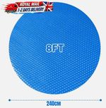 Solar Pool Cover for 8, 10, 12  Inflatable Fast Set Paddling Swimming Pool
