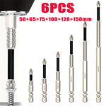 6X K5 Magnetic Screwdriver Bit Set Impact-Resistant, Anti-Slip Drill Bits