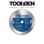 Evolution M355TCT-66CS 355mm x 25.4mm 66T Mild Steel Cutting Chop Saw Blade