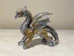 Resin Steampunk Cyberpunk Style Dragon Detailed Figurine Mythical Decor