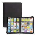 16 Pocket Premium Binder/PU Leather/Trading Card Album/Folder/Holds 1024/Black