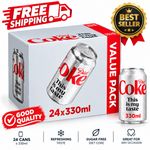 Diet Coke Soft Drink Cans, 24 x 330 mL