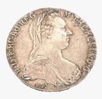 Maria Theresia Thailer Restrike. Austria. 1780. Silver 0.833 coin (Lot A3)