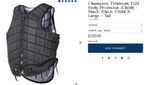 2018 regs XL TALL Child .TEENAGER- Adult Champion.Body Protector .Racesafe style
