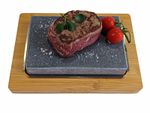 Hot Steak Stones Table Top Cooking Black Rock Grill Hibachi Sizzling Rock Plate