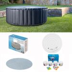 MSPA Inflatable Hot Tub Cover Bladder Chemical Kit Filter 6 Person Spa Accessory