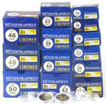 LINDNER Round Coin Capsules | Capsules For Coins | 14-50Mm | Size Selectable