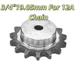 3/4"19.05mm For 12A Chain Roller Chain Drive Sprocket With Step 12A 10-60T Pitch