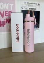 Lululemon 24oz Insulated Water Bottle Sports Back to Life, Baby Pink