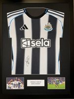 Signed Framed Bruno Guimaraes Newcastle Autograph Shirt Brazil