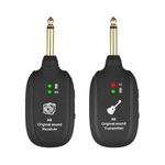 Wireless System Transmitter Receiver Set for Electric Guitar Bass Rechargeable