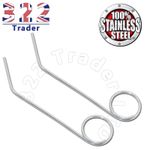 2 x Stainless Steel Dough Scraper Spring Prismafood MBM Fimar Pizza Dough Roller