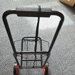 Charles Bentley Odyssey Trolley Cart Hard Metal 40L 2 Wheels Black/Orange