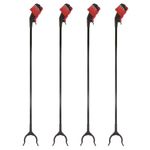 4 X Long Reach Grabber Reacher Litter Picker Helping Hand Held Pick Up Tool 76cm