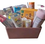 Pink girls baby hamper luxury baby girl basket newborn mum to be boxed gift 