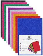 Glitter Foam Sheets EVA Sparkle Colour Flexible Easy Cut Card Making Art Crafts