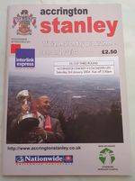 Accrington Stanley V Colchester United F.A.Cup 3rd Rd 3rd January 2004 Programme