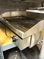 Commercial Gas Flat Top Griddle, Manual Control, Steel Cooking Surface