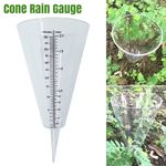 Cone Rain Gauge Measurement Ground Precipitation Garden Rainfall Measuring NEW