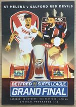 RUGBY LEAGUE PROGRAMME GRAND FINAL St HELENS v SALFORD RED DEVILS 2019  (New)