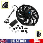 Universal 12V 80W 12" inch Slim Electric Radiator Cooling Fan Push/Pull Mounting