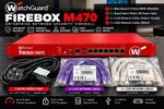 WatchGuard Firebox M470 WL6AE8 Enterprise Firewall + 10 Cat6 Ethernet Cables