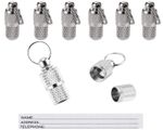 ID Pets, Barrel Tube Tag with Name, Address, Number, Anti-Lost Dog Cat ID Tags