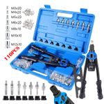 Professional Hand Rivnut Nut Thread Riveter Gun Car Repair Tool Kit Pop Riveter