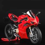 Large Size 1/9 Ducatis Panigale V4S Alloy Racing Motorcycle Simulation Diecast M